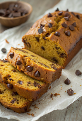 Banana Chocolate Chip Pumpkin Bread Recipe