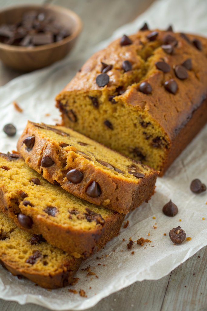 Banana Chocolate Chip Pumpkin Bread Recipe