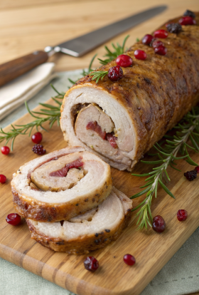 Cranberry Stuffed Turkey Breast Recipe
