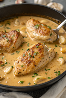 Creamy Garlic Chicken Recipe