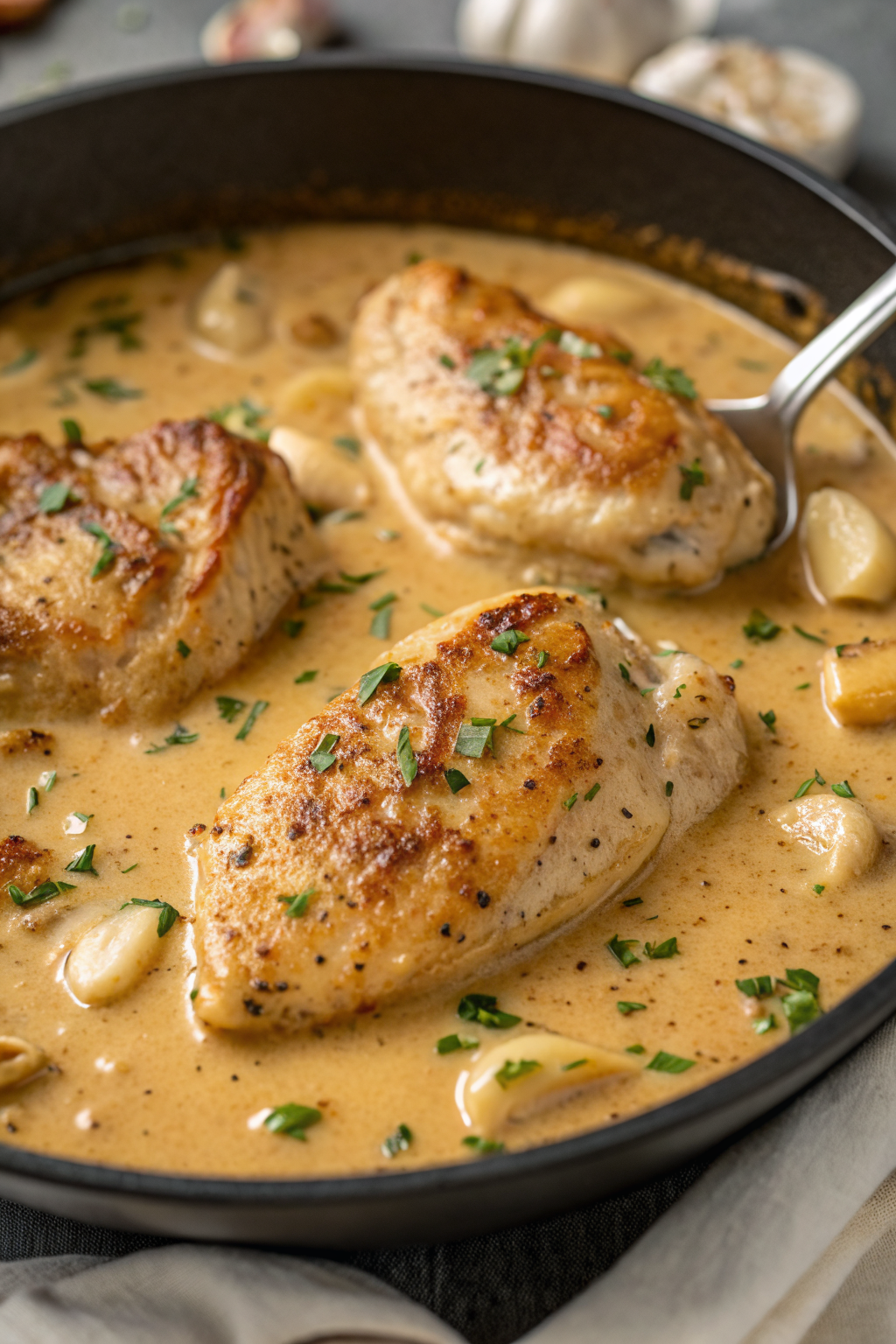 Creamy Garlic Chicken Recipe