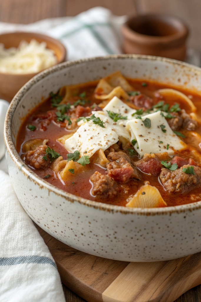 Creamy Lasagna Soup Recipe