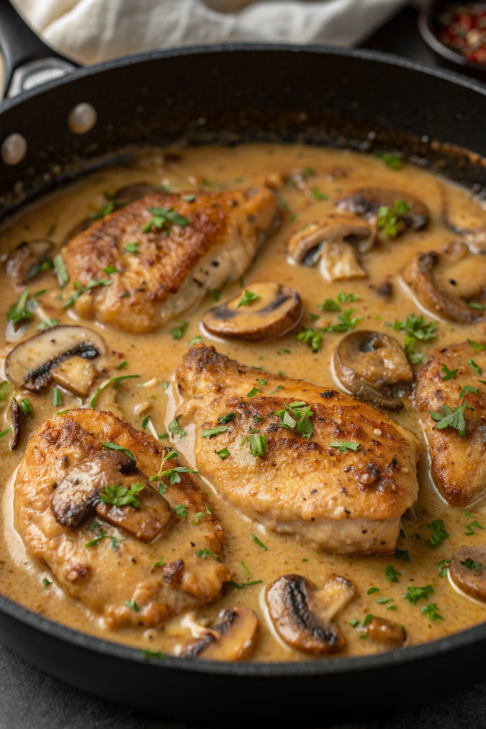 Creamy Mushroom Chicken Recipe