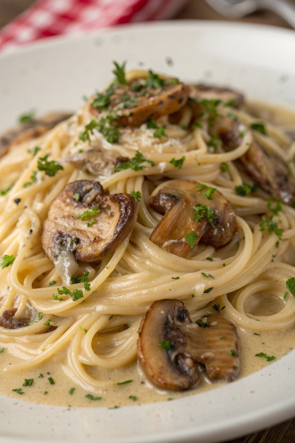 Creamy Mushroom Udon Recipe
