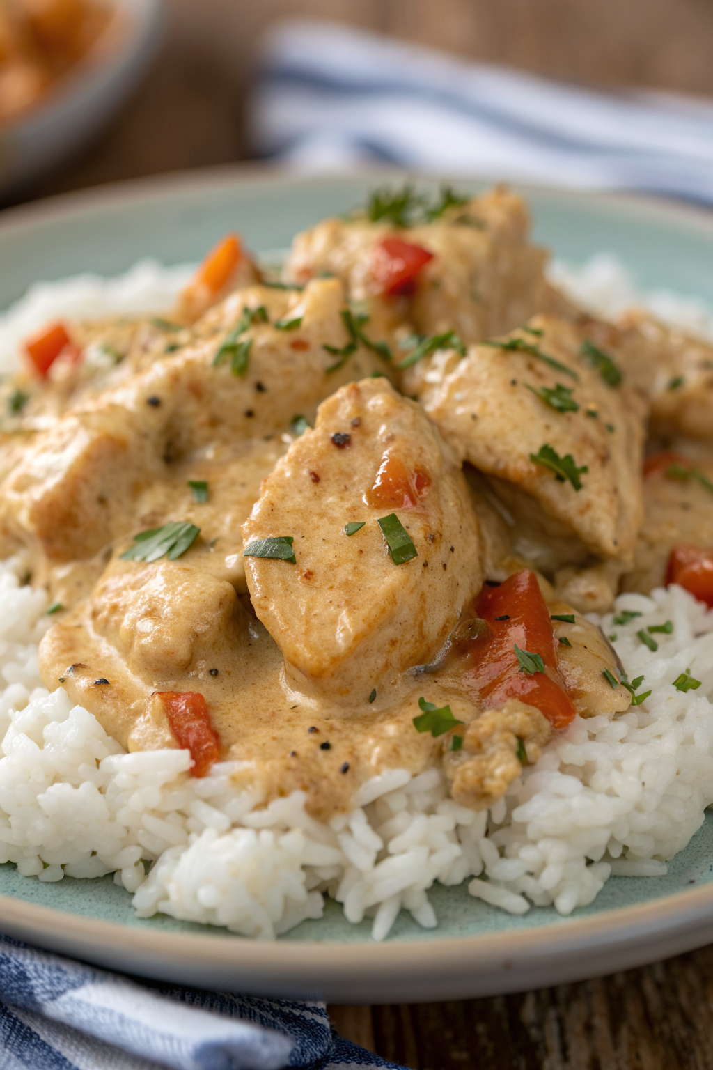 Creamy Smothered Chicken and Rice Recipe