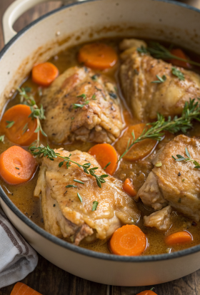 Crockpot Chicken Thigh Pot Roast Recipe