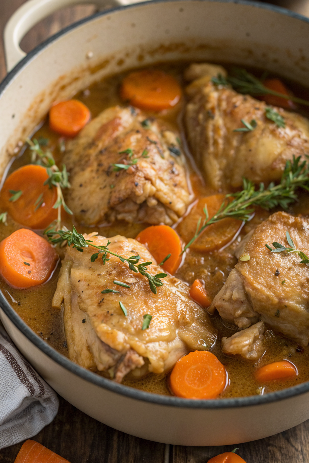 Crockpot Chicken Thigh Pot Roast Recipe