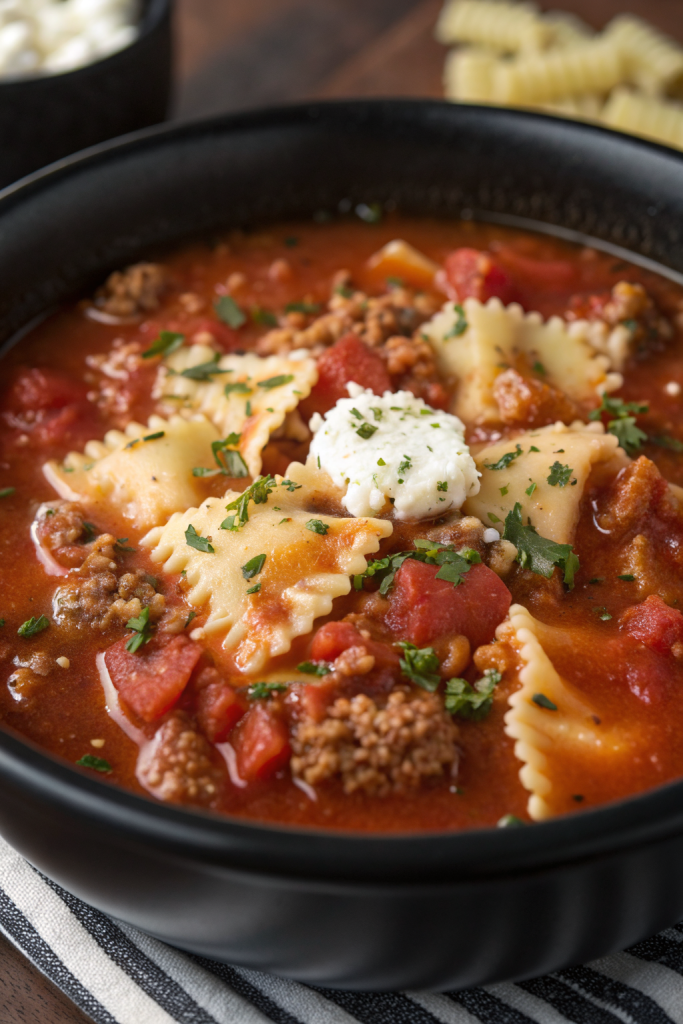Crockpot Lasagna Soup Recipe
