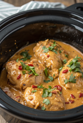 Crockpot Thai Peanut Chicken Recipe