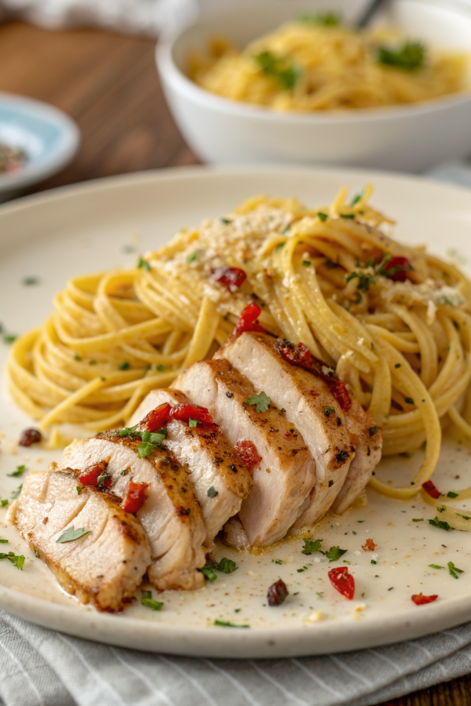 Garlic Butter Chicken Pasta Recipe