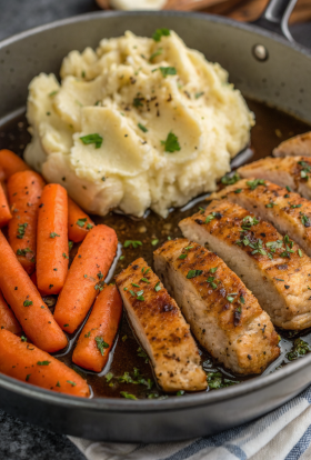 Garlic Herb Chicken with Creamy Mashed Potatoes