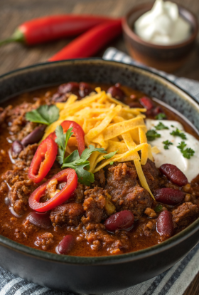 Ground Beef Stovetop Chili Recipe