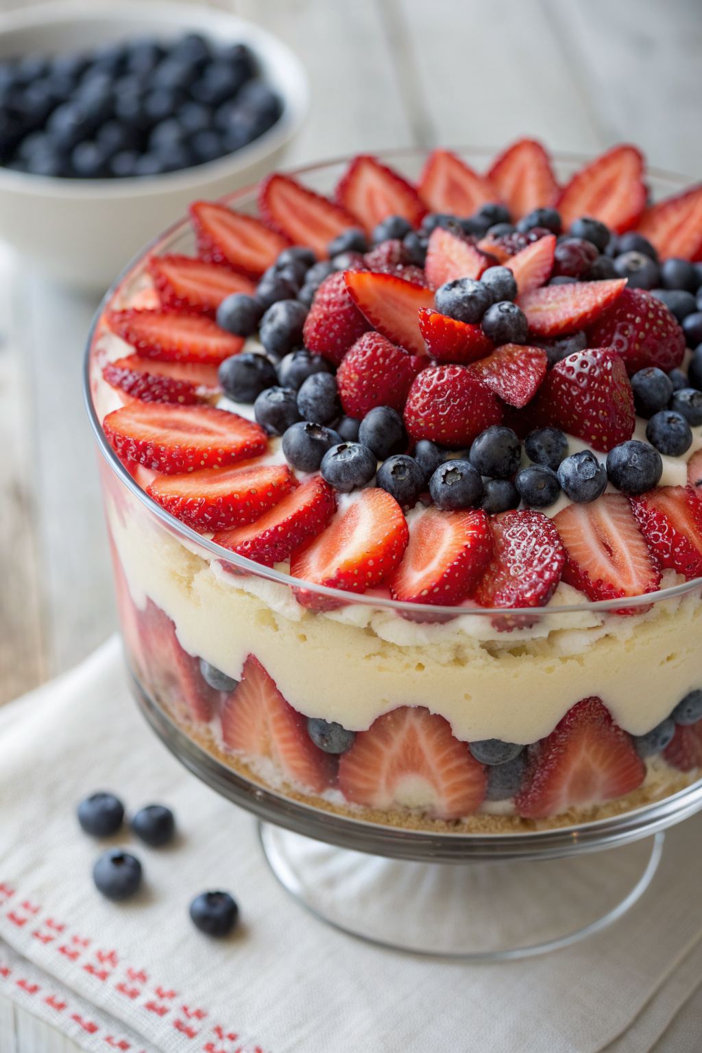 How to Make No-Bake Red White Blue Trifle