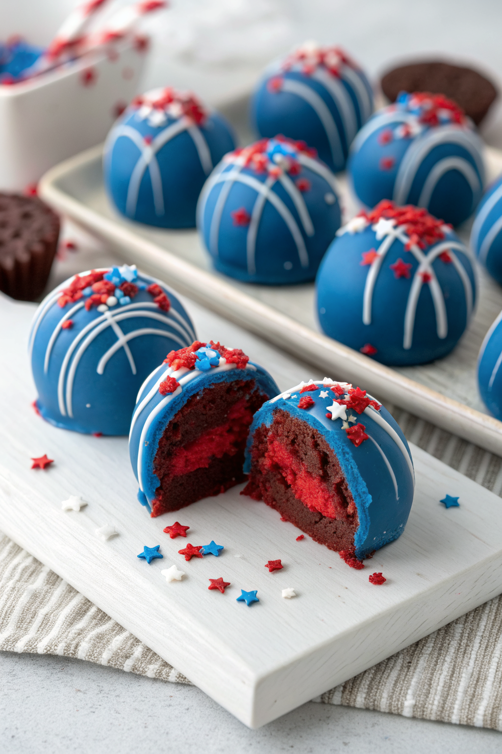 Patriotic Oreo Balls Recipe