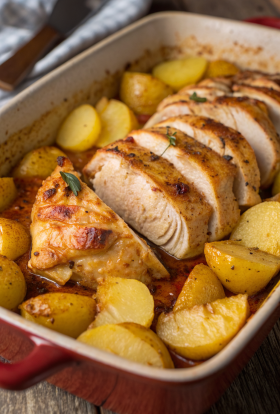 Roasted Chicken and Potatoes Recipe