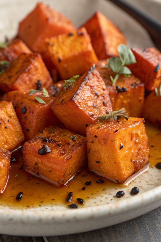 Roasted Sweet Potatoes with Cinnamon & Honey Recipe