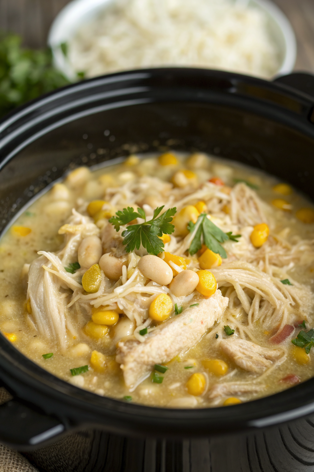 Slow Cooker Creamy White Chicken Chili Recipe