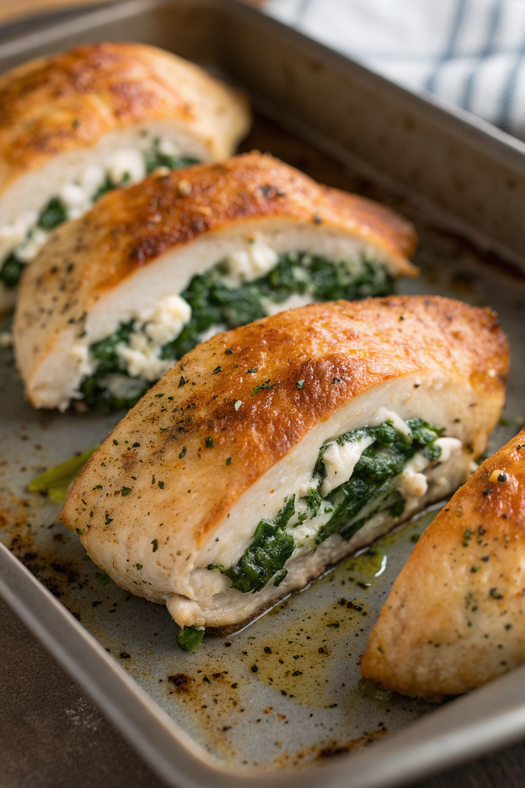 Spinach Feta Stuffed Chicken Recipe