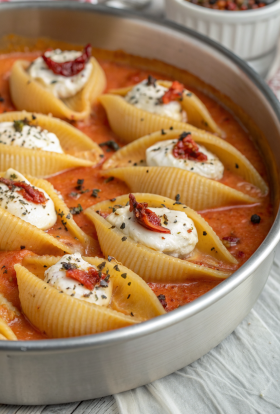Stuffed Shells With Pumpkin Cream Sauce Recipe