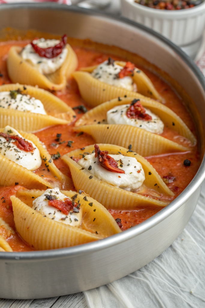 Stuffed Shells With Pumpkin Cream Sauce Recipe