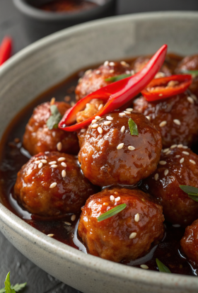 Sweet Chili Meatballs Crockpot Recipe