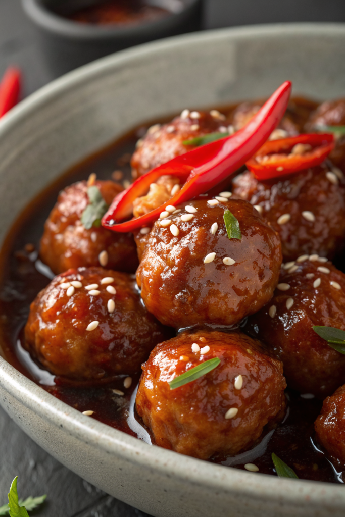 Sweet Chili Meatballs Crockpot Recipe