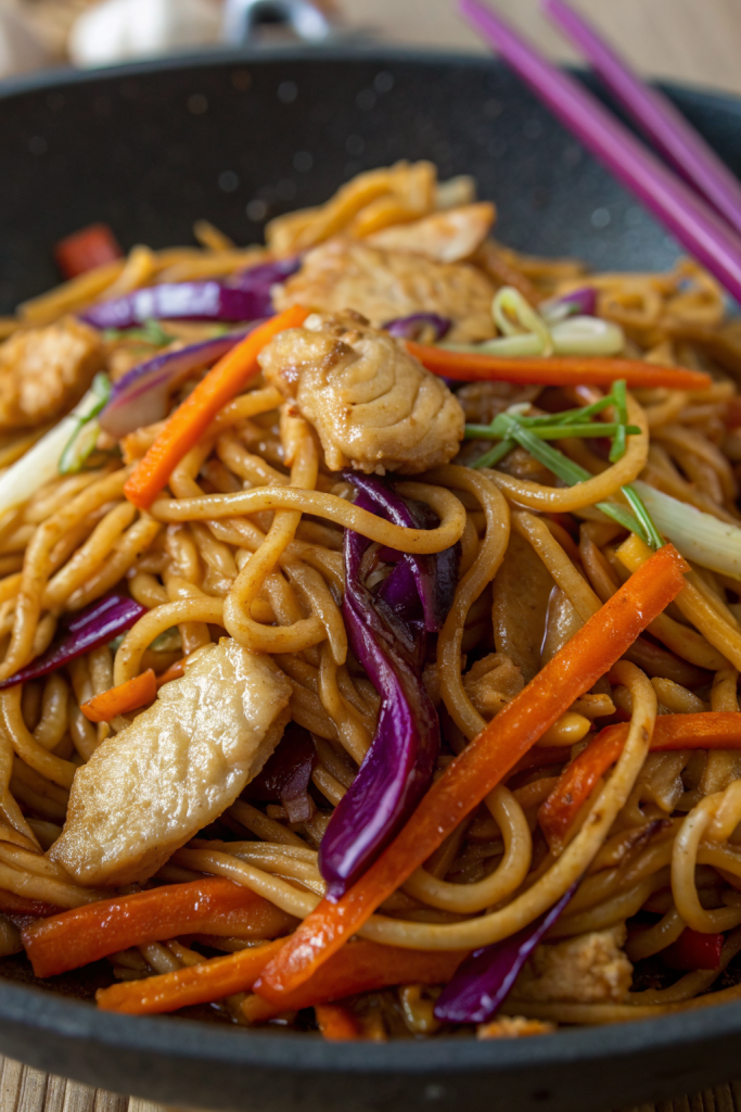 Tasty Saucy Udon Noodles Recipe