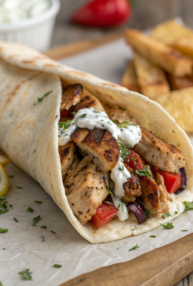 Authentic Greek Chicken Gyros Recipe