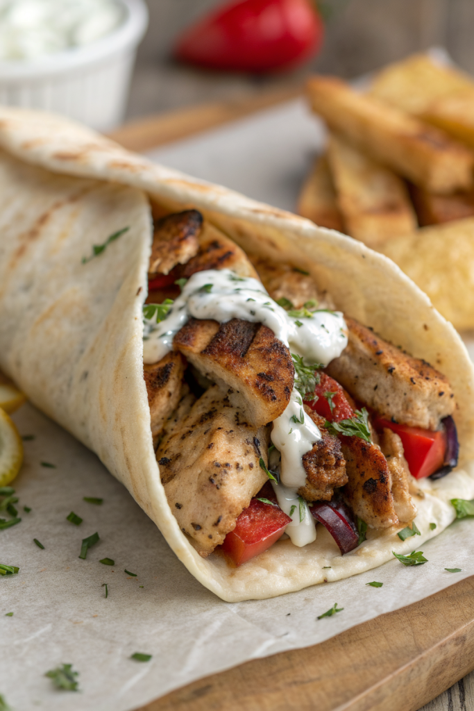 Authentic Greek Chicken Gyros Recipe