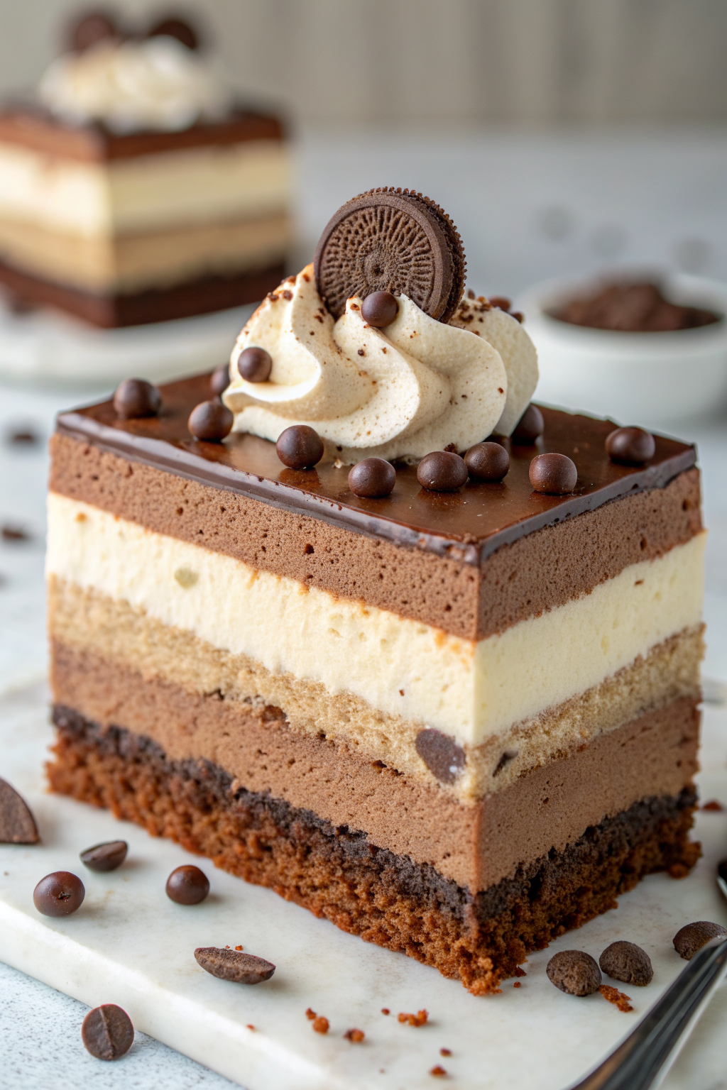 Bagel Base Chocolate and Cheese Mousse Cake