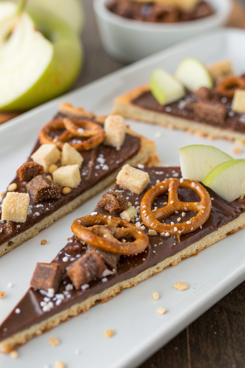 Caramel Apple Bark With Pretzels