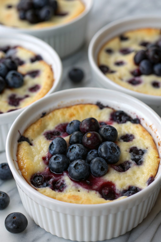 Creamy Baked Blueberry Cottage Cheese Bowls Recipe