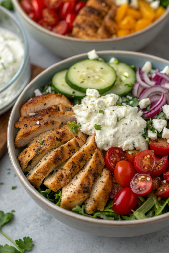 Greek Chicken Bowls Recipe
