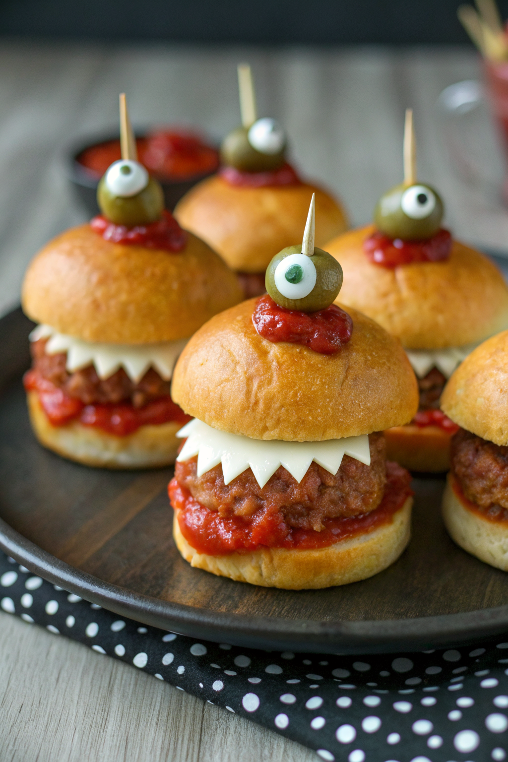 Halloween Chicken Parm Sliders Recipe