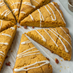 Healthy Pumpkin Scones Recipe with Maple Glaze