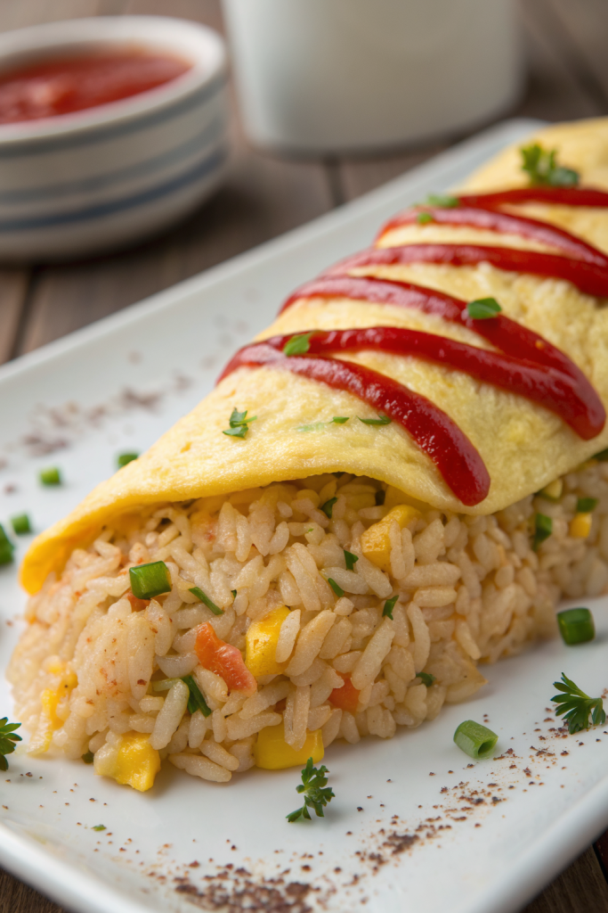 Omurice Japanese Rice Omelet Recipe