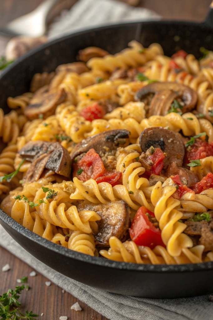 One Pot Mushroom Stroganoff Recipe
