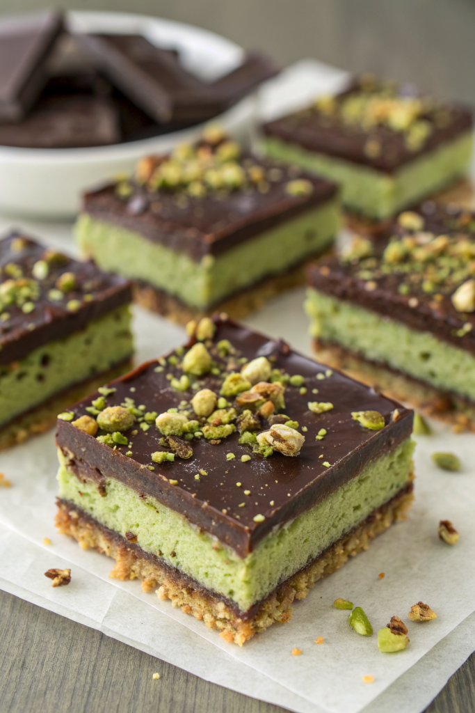 Pistachio Kunafa Brownies Recipe