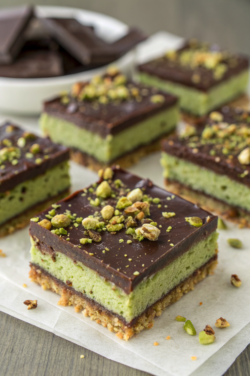 Pistachio Kunafa Brownies Recipe