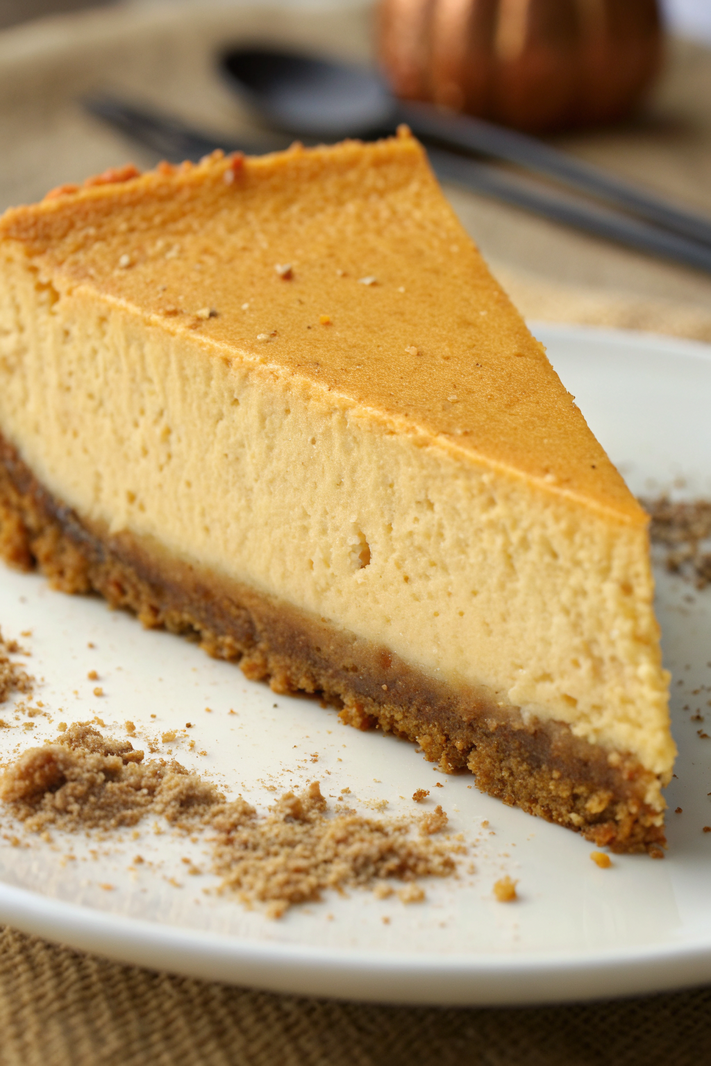 Pumpkin Streusel Cheesecake Recipe