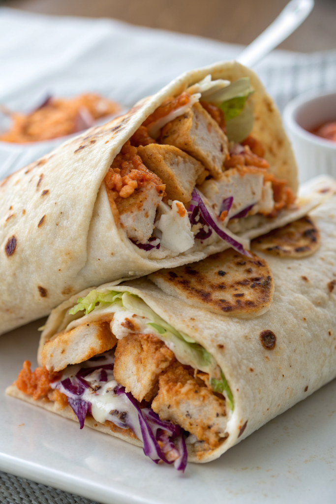 Spicy Buffalo Chicken Wraps for Two