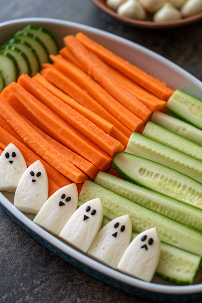 Spooky Veggie Plate Idea