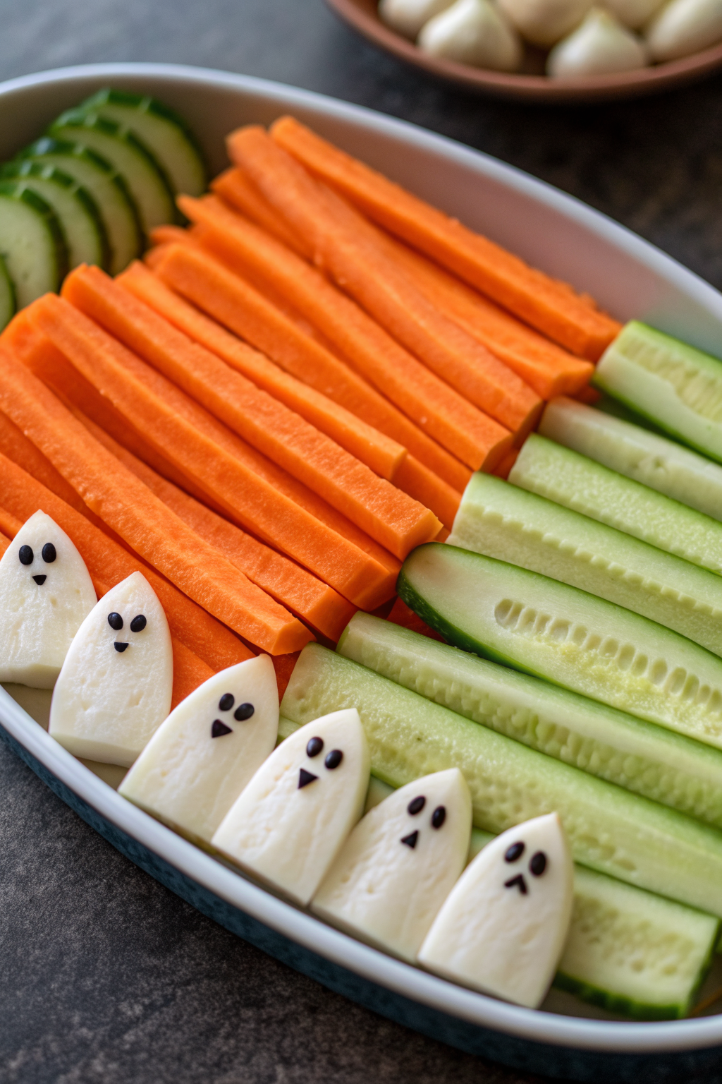 Spooky Veggie Plate Idea