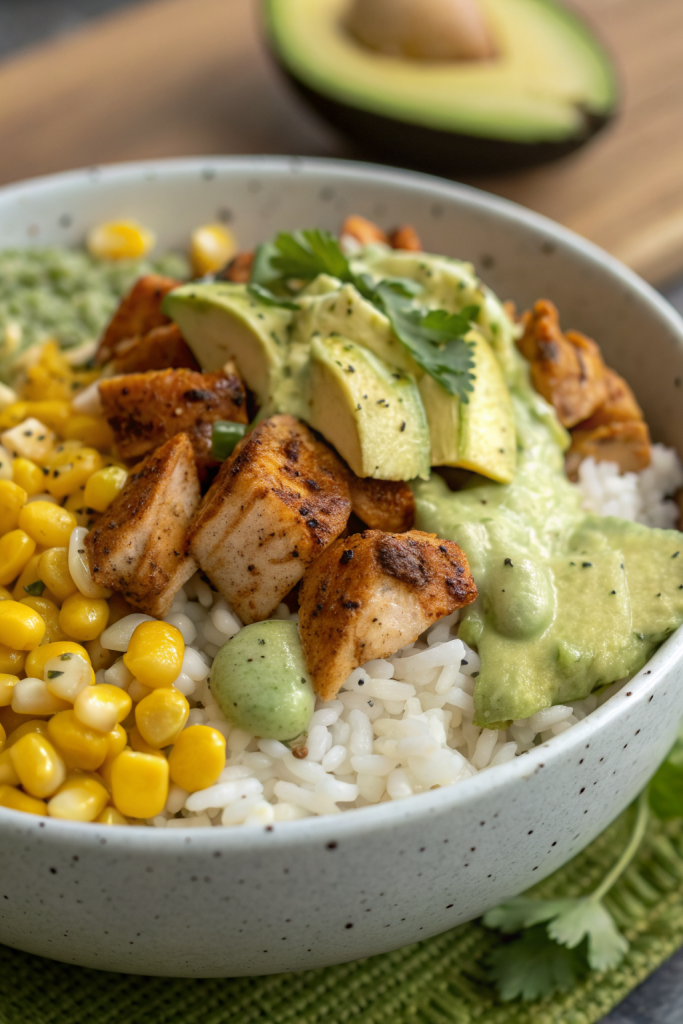 Street Corn Chicken Rice Bowl Recipe