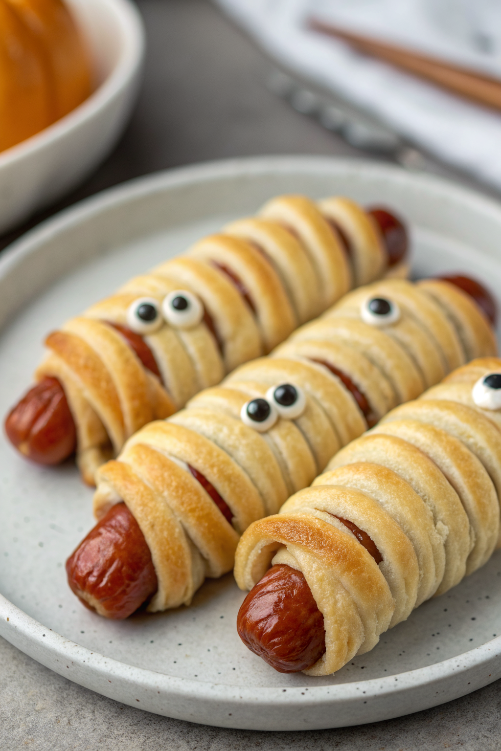 Tasty Mummy Hot Dogs Halloween Recipe