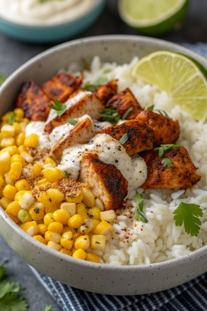 Tasty Street Corn Chicken Bowl Recipe