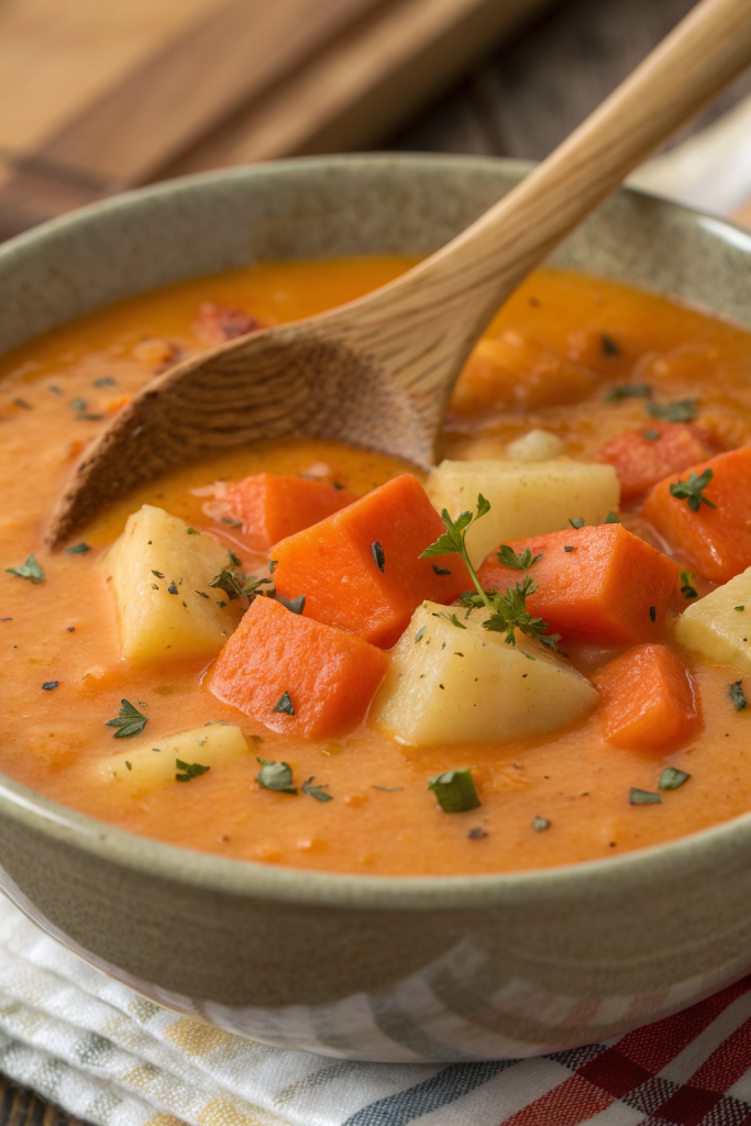 Vegan Carrot Potato Soup Recipe