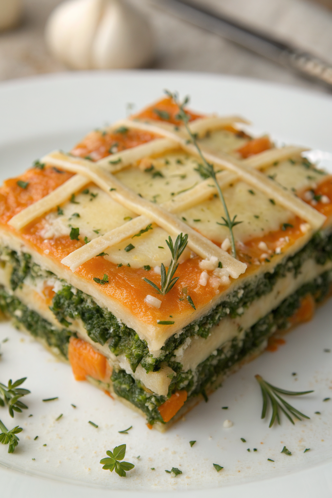 Vegetarian Pumpkin Spinach Lasagna Recipe