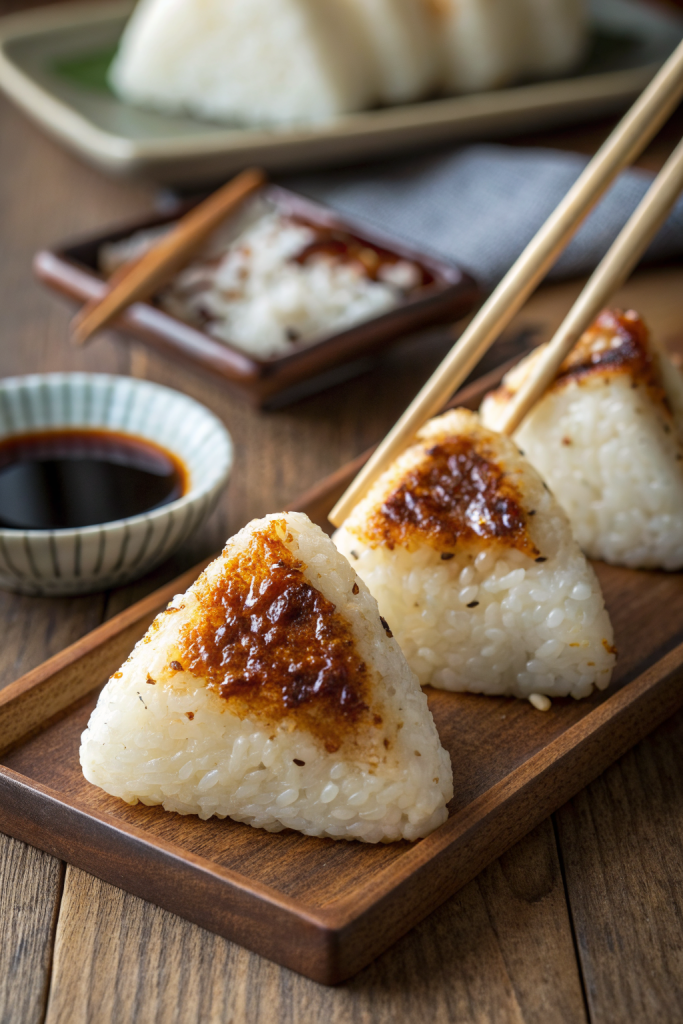 Yaki Onigiri Japanese Grilled Rice Balls Recipe